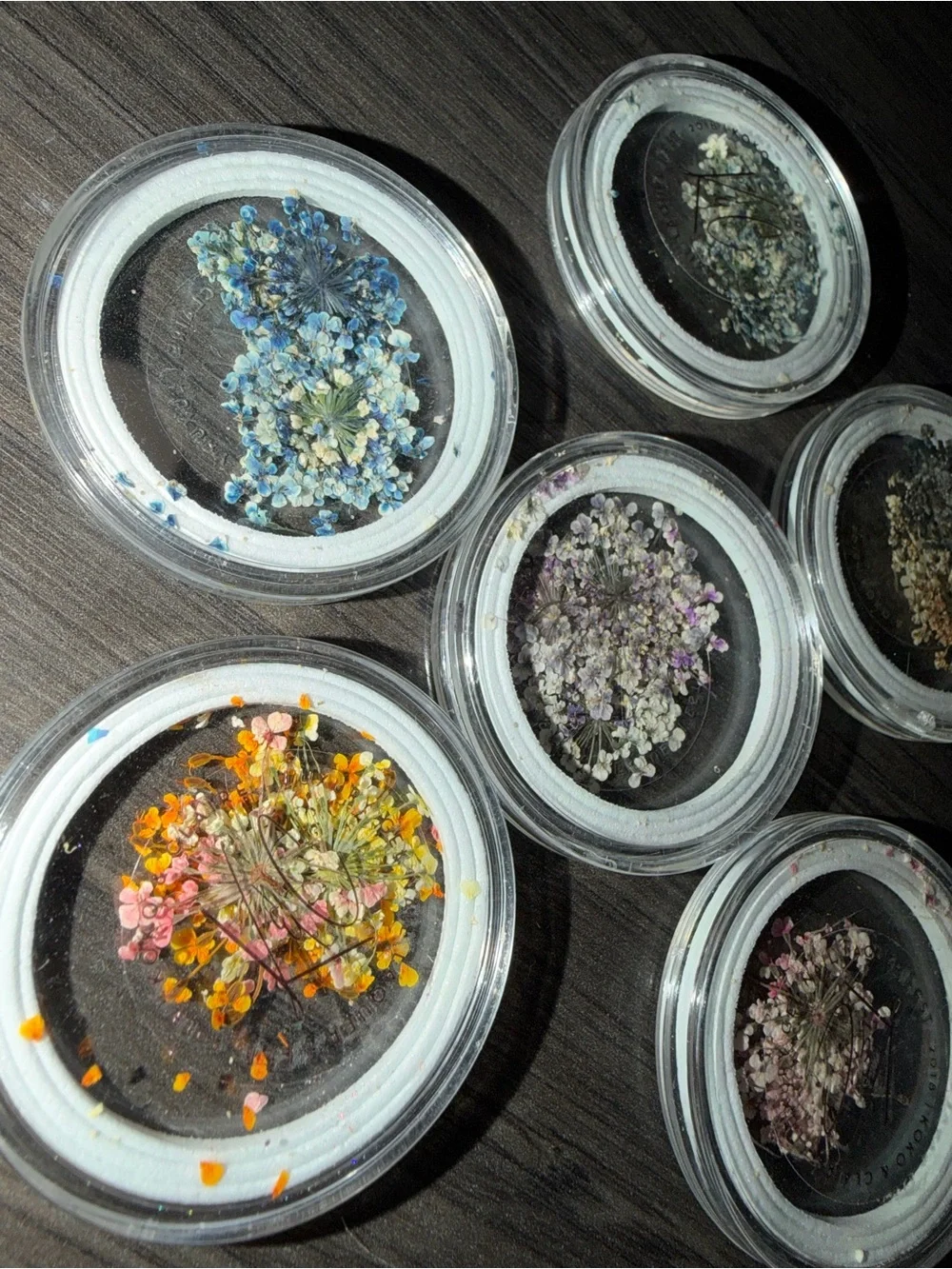 REAL Floral Pressed nail decorations for acrylic/ gel nails designs art x6 lot